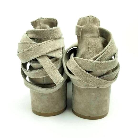 Steve Madden Williams Ankle Straps Lace Up Strappy Block Heel Shoes Round Toes 9 - Picture 6 of 12